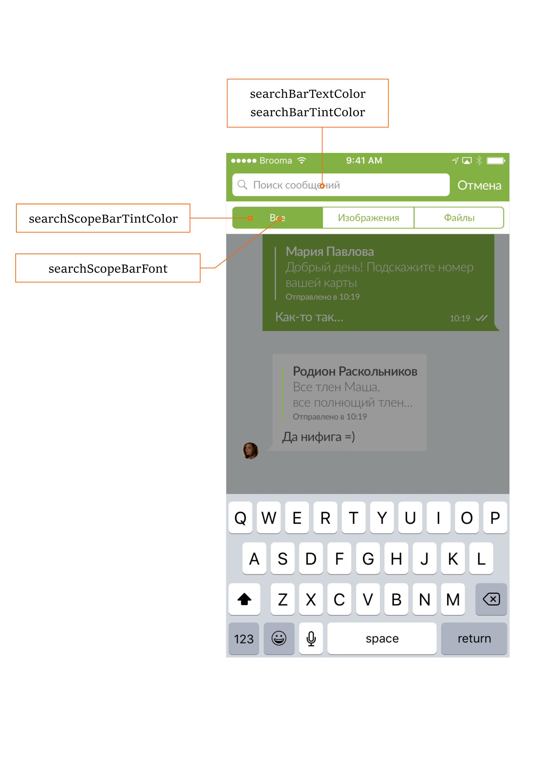 Схема настроек